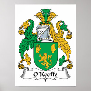 O'Keefe familjvapensköld Poster