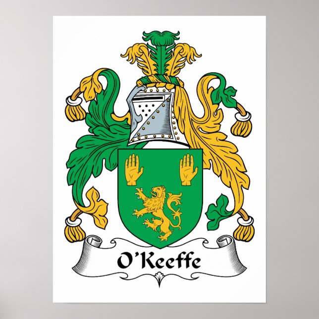 O'Keefe Family Crest Poster (Framsidan)