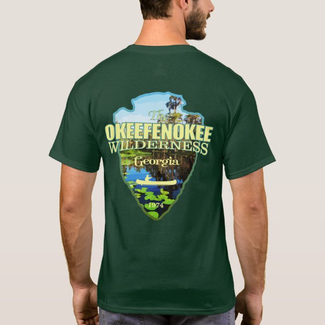 Okeefenokee WA (pilhuvud) T Shirt (Baksida)