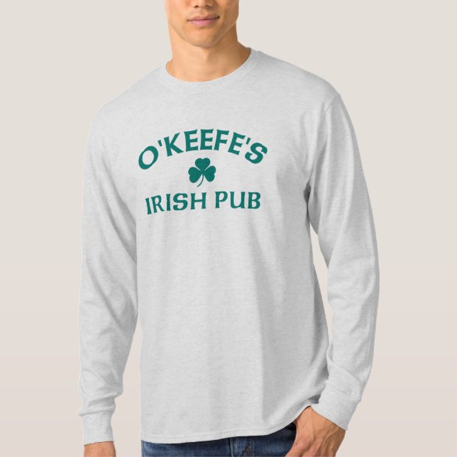 O'Keefe's Irish Pub  T-Tröja T Shirt (Framsida)