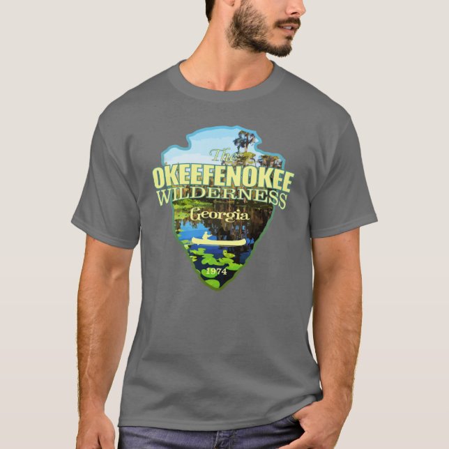 Okefenokee Wilderness pilspets T Shirt (Framsida)