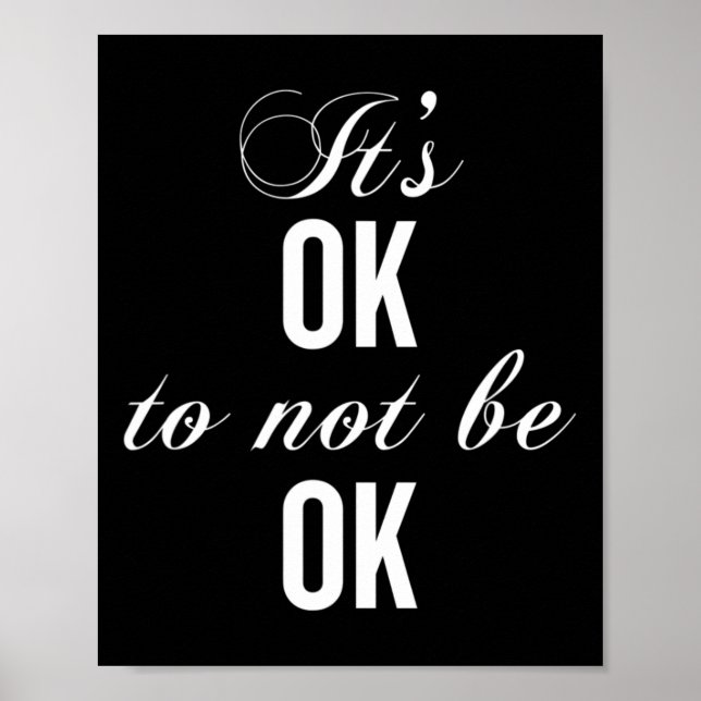 Okej att inte vara okej för att motstå depression poster (Framsidan)