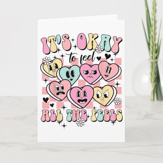 Okej Att Känna Alla Känslor Skolpsykolog Mental Kort (Framsida)