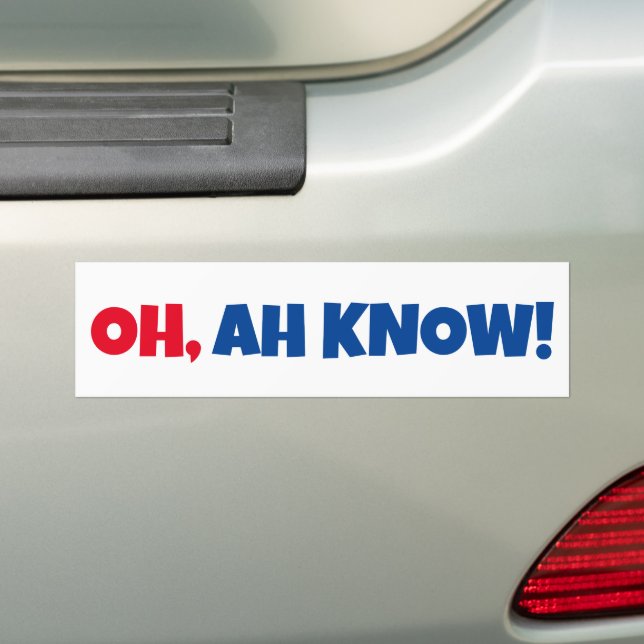 OKEJ! Bumper Sticker Bildekal (På Bil)