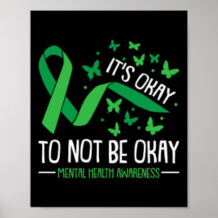 Okej, det är ingen fara med psykisk hälsomedvetenh poster