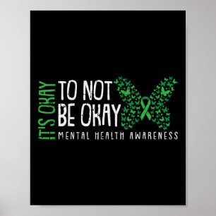 Okej, det är ingen fara med psykisk hälsomedvetenh poster