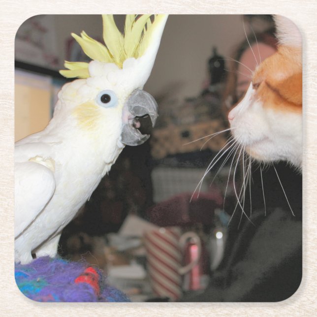 Okej...få mig att se stor ut underlägg papper kvadrat (Framsidan)