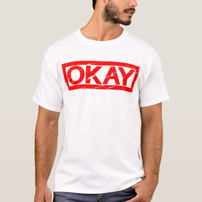 Okej Frimärke T Shirt (Framsida)