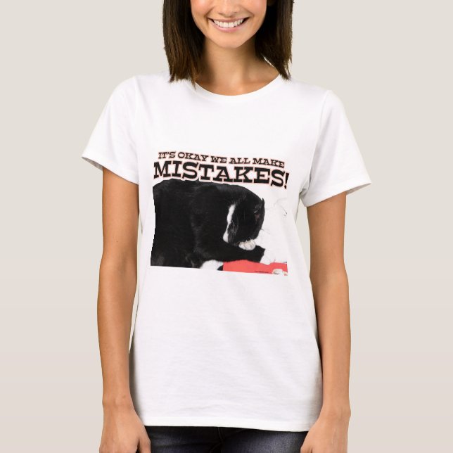 Okej, gör fel på kattmotiv t shirt (Framsida)