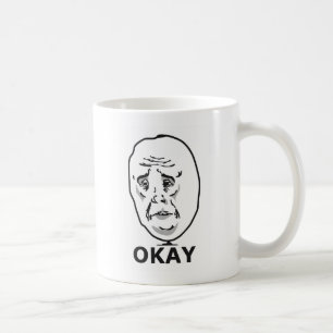 Okej Guy Meme Kaffemugg