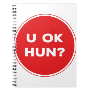 Okej Hun? Underbar gåva Anteckningsbok