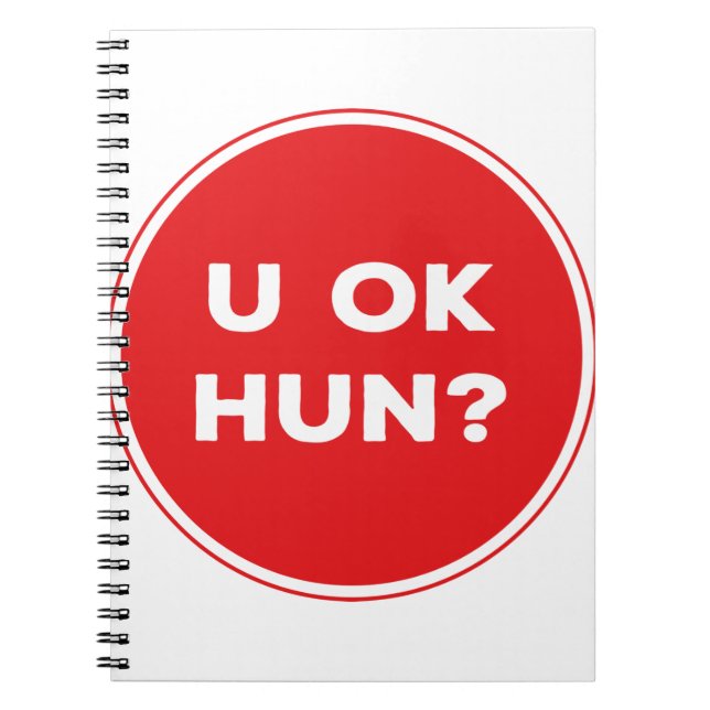 Okej Hun? Underbar gåva Anteckningsbok (Framsidan)