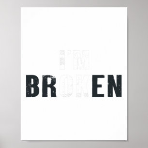 Okej, jag är Broken Ovisible Manar Women Birthday Poster
