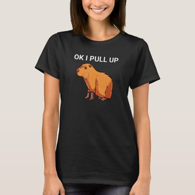 Okej, jag drar upp Capybara Dank Memb T Shirt (Framsida)
