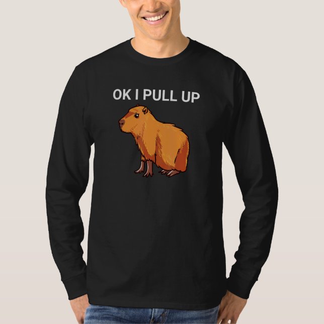 Okej, jag drar upp Capybara Dank Memb T Shirt (Framsida)