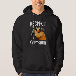 Okej jag drar upp Capybara-tröja Rolig Capybara-ko Hoodie