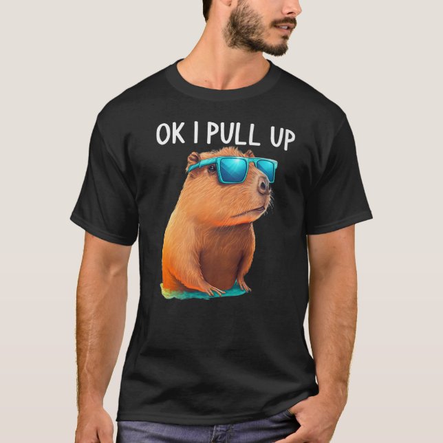 Okej, jag tar upp Capybara Capybara Costume för Kv T Shirt (Framsida)