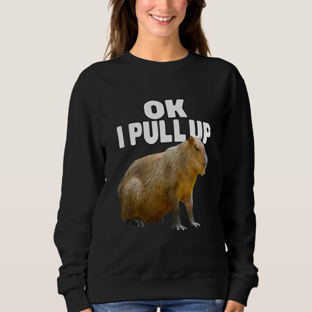 Okej, jag tar upp Capybara Funny Capybara Älskare  T Shirt (Framsida)