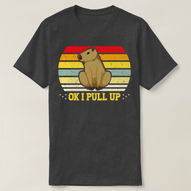Okej, jag tar upp Capybara Funny Rodent Capibara T Shirt (Design framsida)