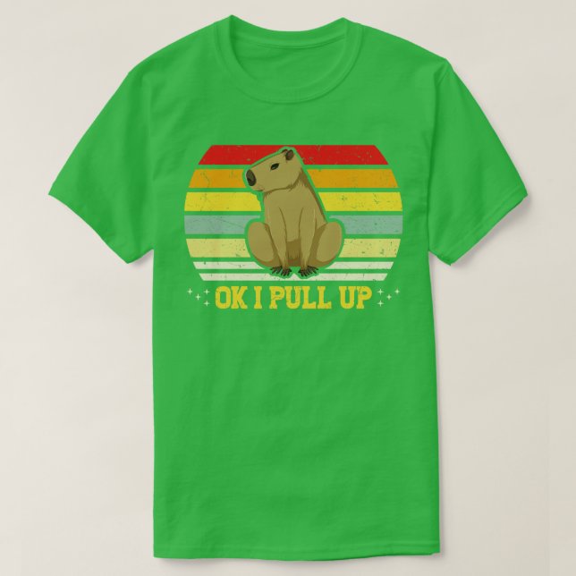 Okej, jag tar upp Capybara Funny Rodent Capibara T Shirt (Design framsida)