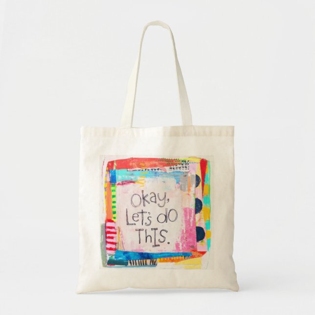 Okej, Låt oss den här Tote Bag Tygkasse (Framsidan)