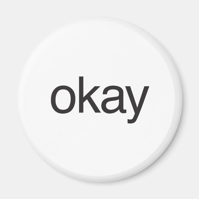 okej magnet (Framsidan)