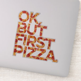 Okej, men först Pizza Klistermärken