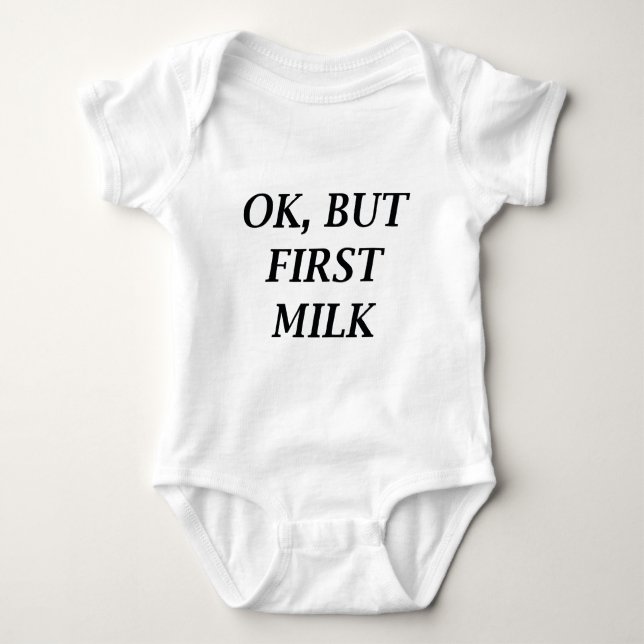 Okej, men första Mjölk T Shirt (Framsida)