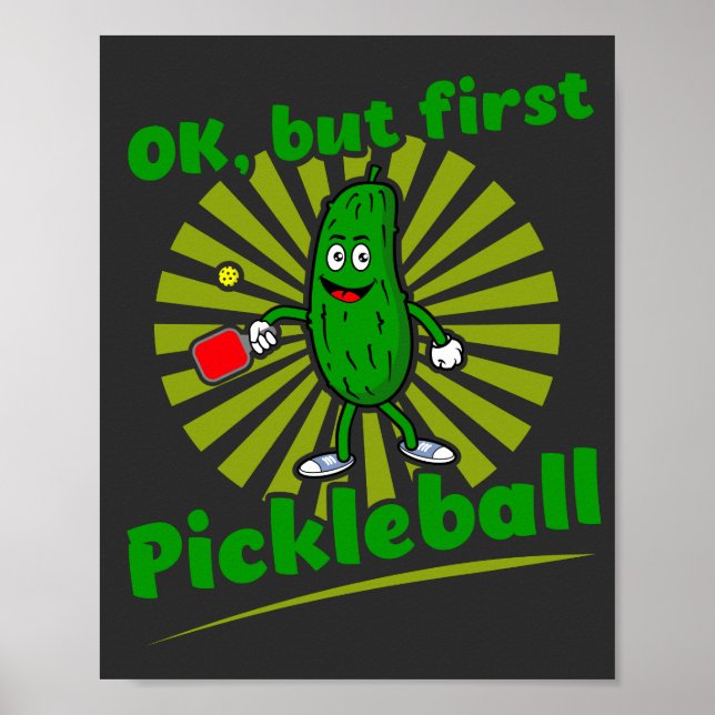 Okej, men första Pickleball-nuny Dink Dill Gift Poster (Framsidan)