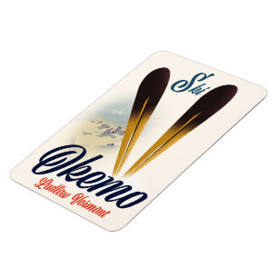 Okemo Ludlow Vermont-skidan poster Magnet