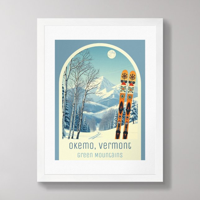 Okemo Vermont skidort berg Poster (Skapare uppladdad)