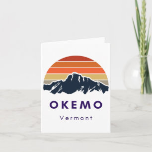 Okemo Vermont Skiing Snowboarding Hikers ger för Kort