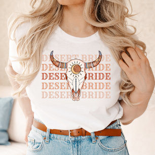 Öken Cowgirl Sista Rodeo Brud T Shirt