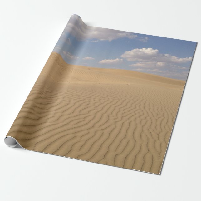 Öken dag vy presentpapper (Utrullad)