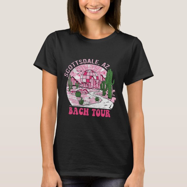 Öken Disco Scottsdale Sängvätning Bröllopsfest Wes T Shirt (Framsida)
