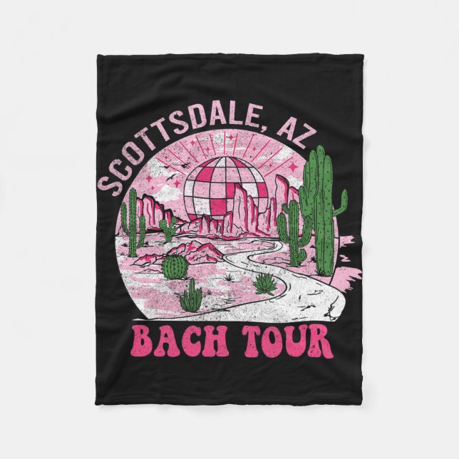 Öken Disco Scottsdale Sistbachelorfest Western Fleecefilt (Framsidan)