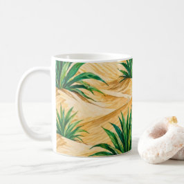 Öken Dyner Agave Mönster Kaffemugg