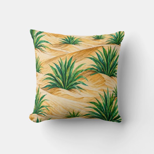 Öken Dyner Agave Mönster Kudde (Framsida)
