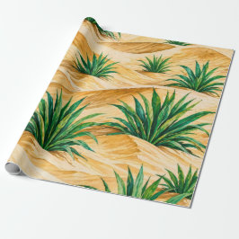 Öken Dyner Agave Mönster Presentpapper