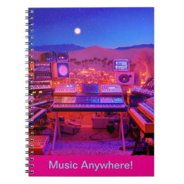 Öken Musikstudio Anteckningsbok