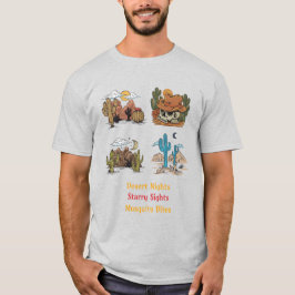 Öken Nätter Stjärnklara Syner Myggbett Öken T Shirt