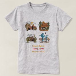 Öken Nätter Stjärnklara Syner Myggbett Öken T Shirt