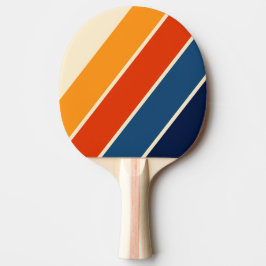 Öken Retro Regnbåge Fet Randig Pingisracket