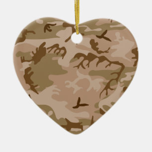 Öken Sand Kamouflage T-Shirt Ornament