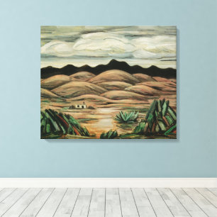 Öken scen av Marsden Hartley, Vintage finkonst Canvastryck