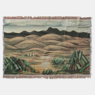 Öken scen av Marsden Hartley, Vintage finkonst Filt