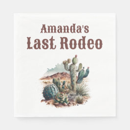 Öken Sista Rodeo Scottsdale Systerfest Weekend Pappersservett