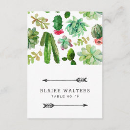 Öken Sukkulent Bröllopsplatskort Inbjudningar