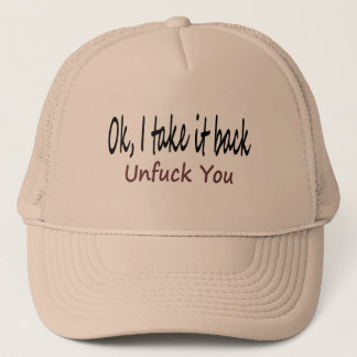 Oken tar jag det tillbaka Unf*ck dig Truckerkeps