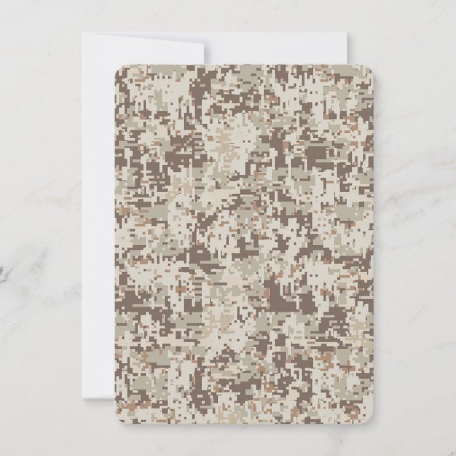 Ökenbeige stil digital kamouflage (Framsida)
